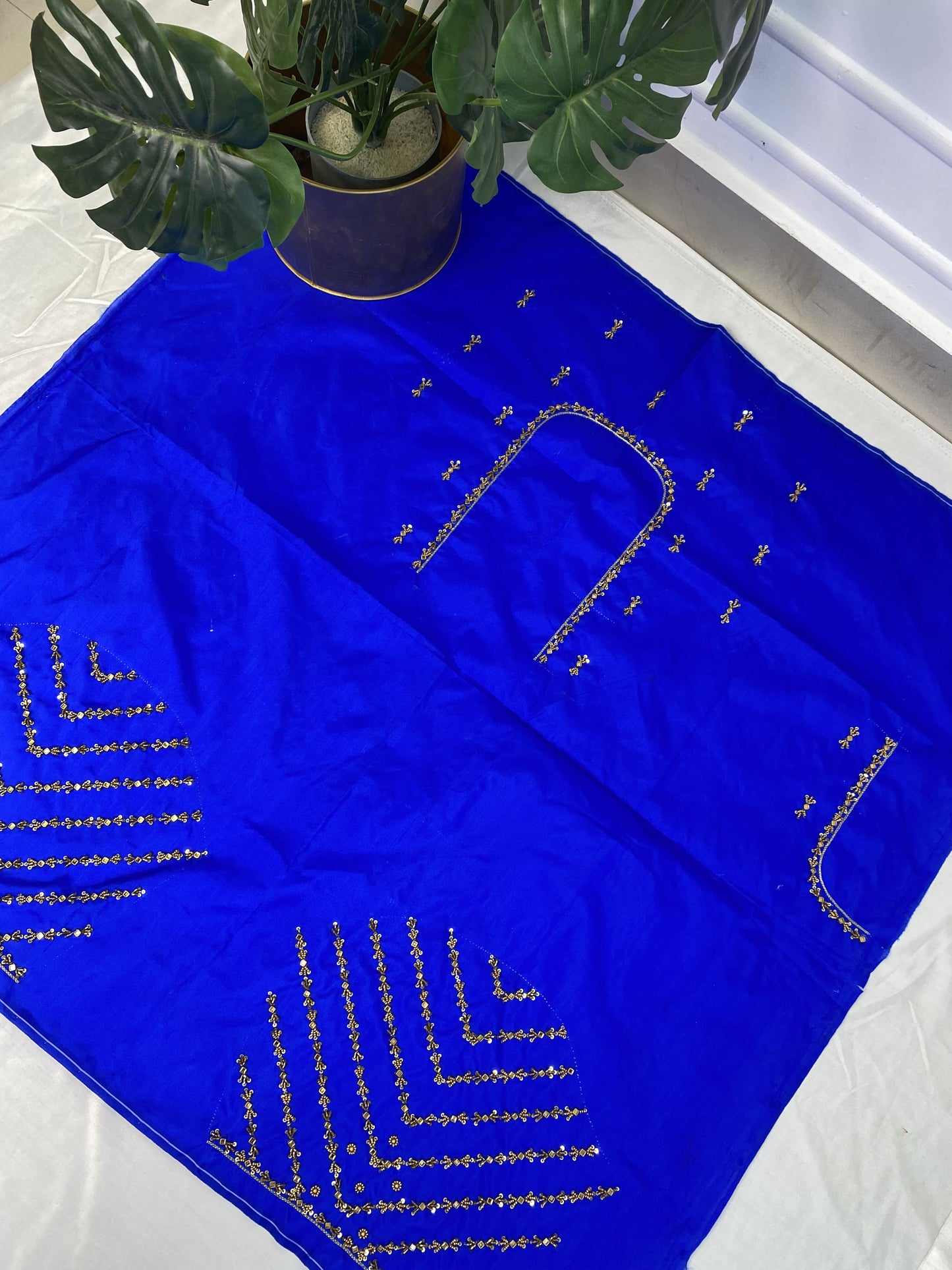 Blue Hand Work Blouse
