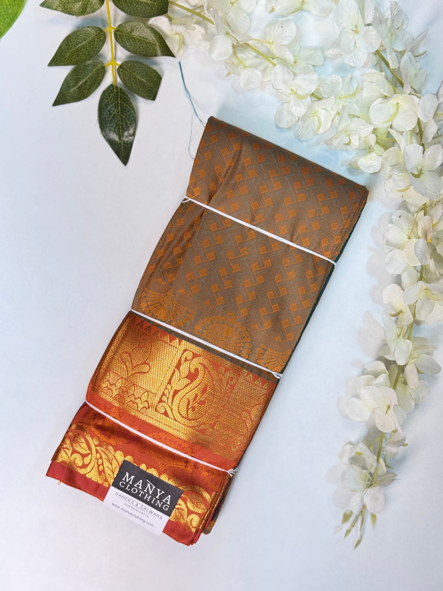 Grey Semi Silk Saree