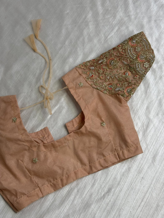 Peach Ready to Wear Blouse
