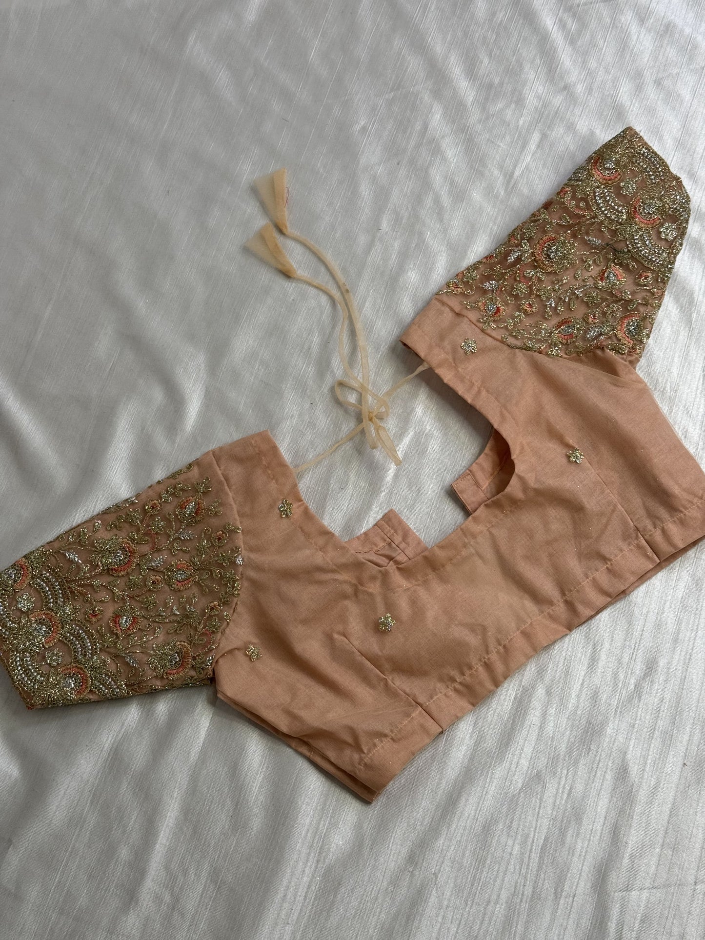 Peach Ready to Wear Blouse