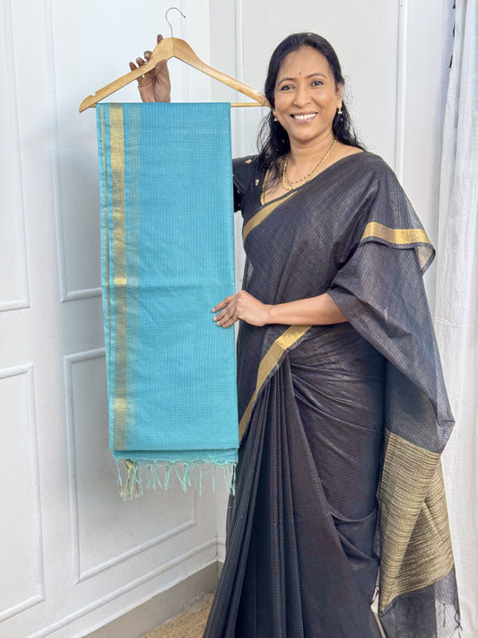 Light Blue Kota Cotton Sarees