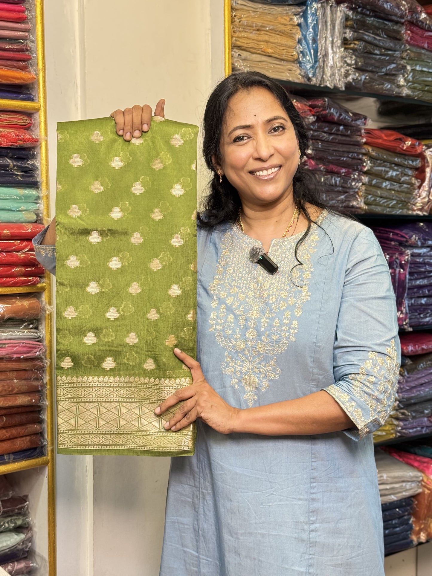 Dark Mehendi Green Viscose Saree