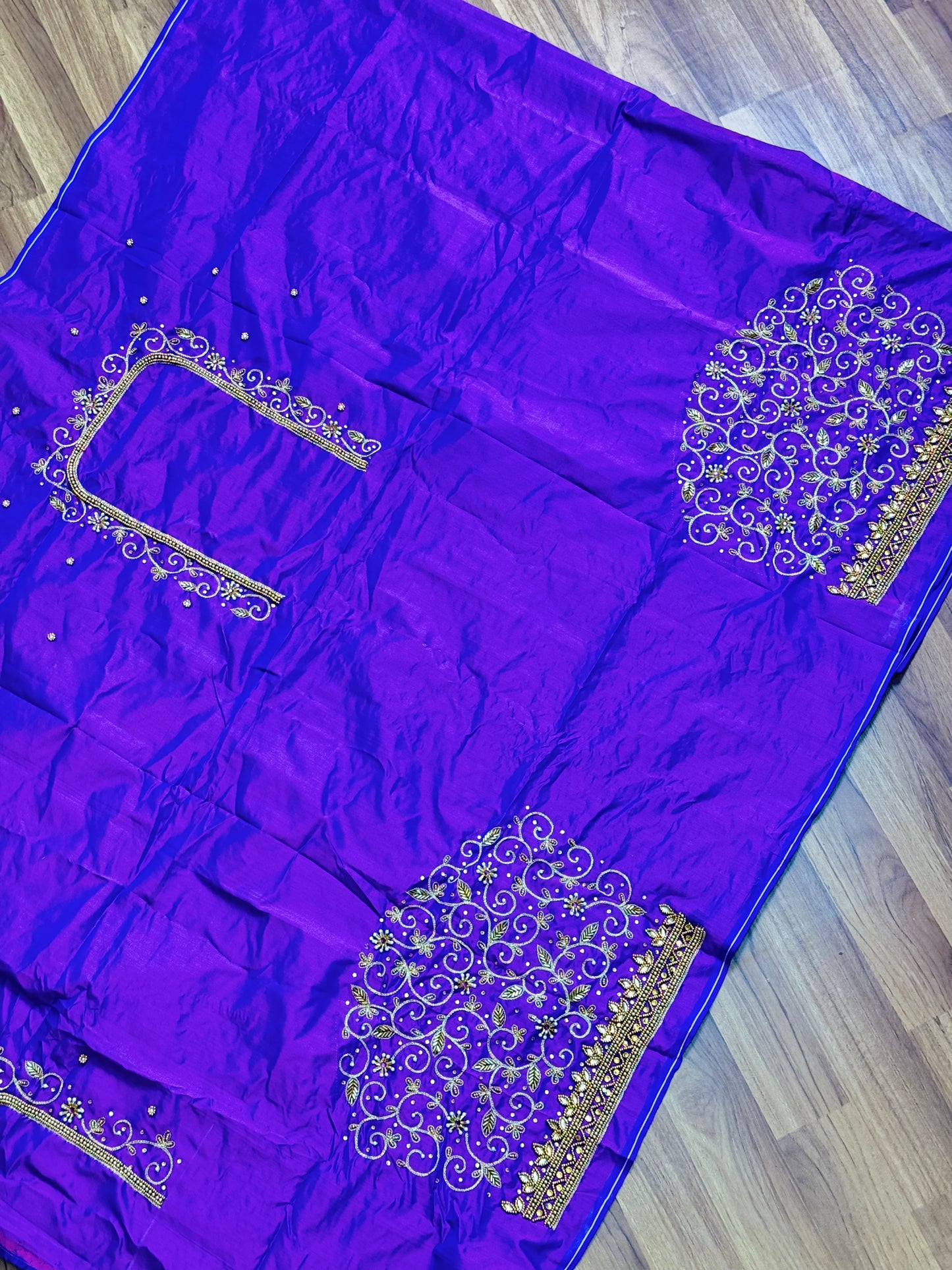 Purple Hand Work Blouse