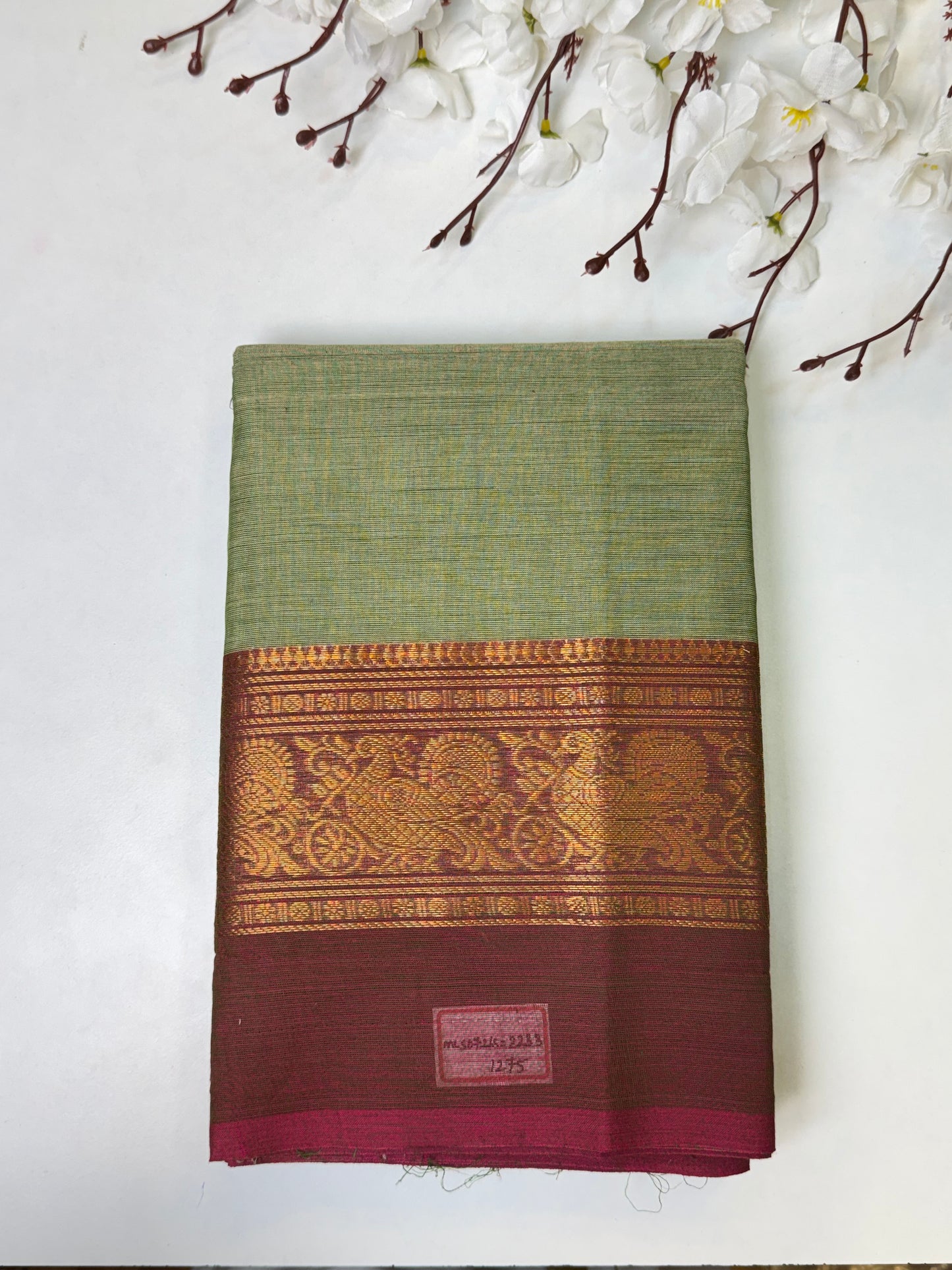 Pastel Green Chettinad Cotton