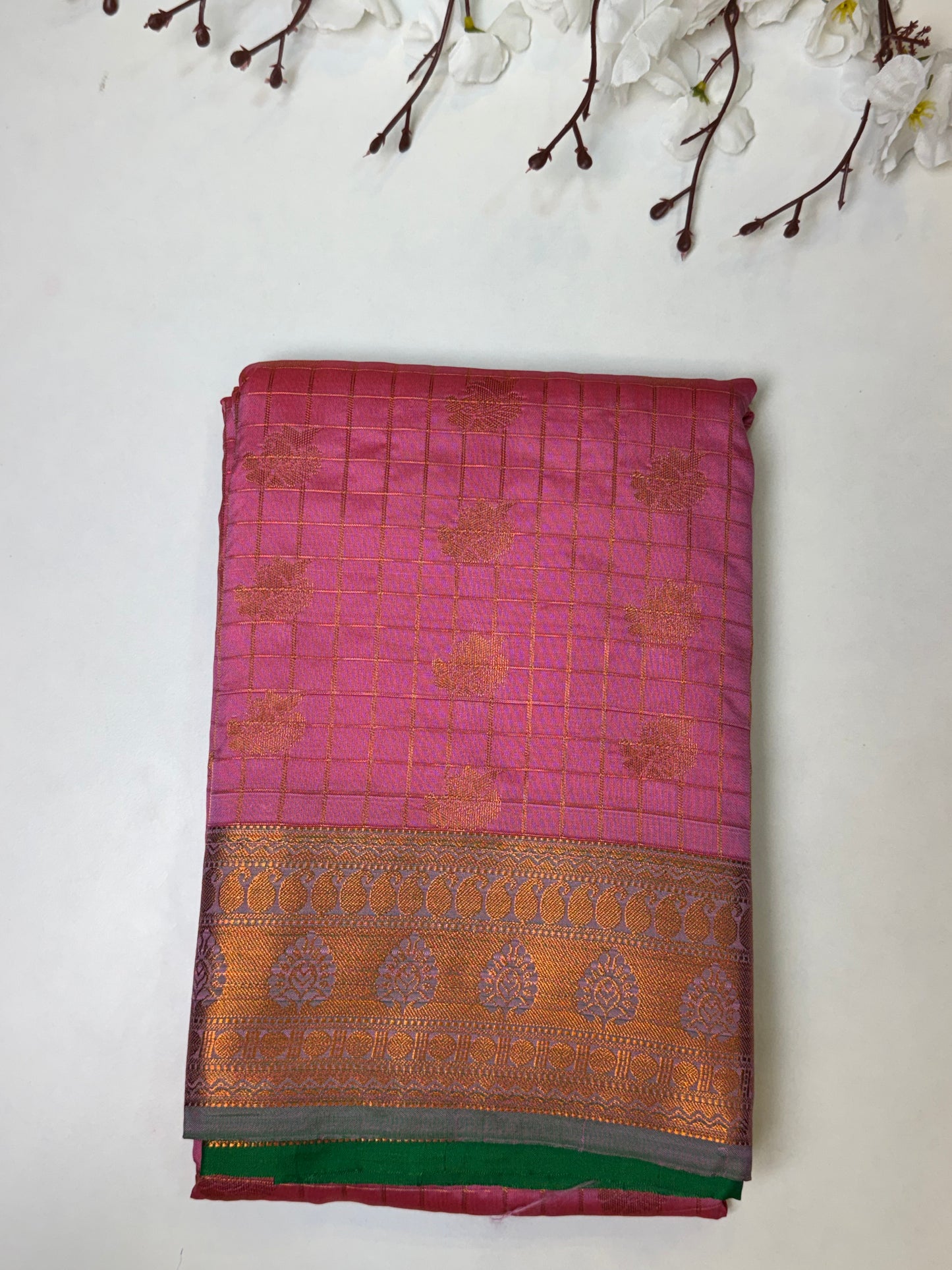 Pink Kanchi-Soft Silk Saree