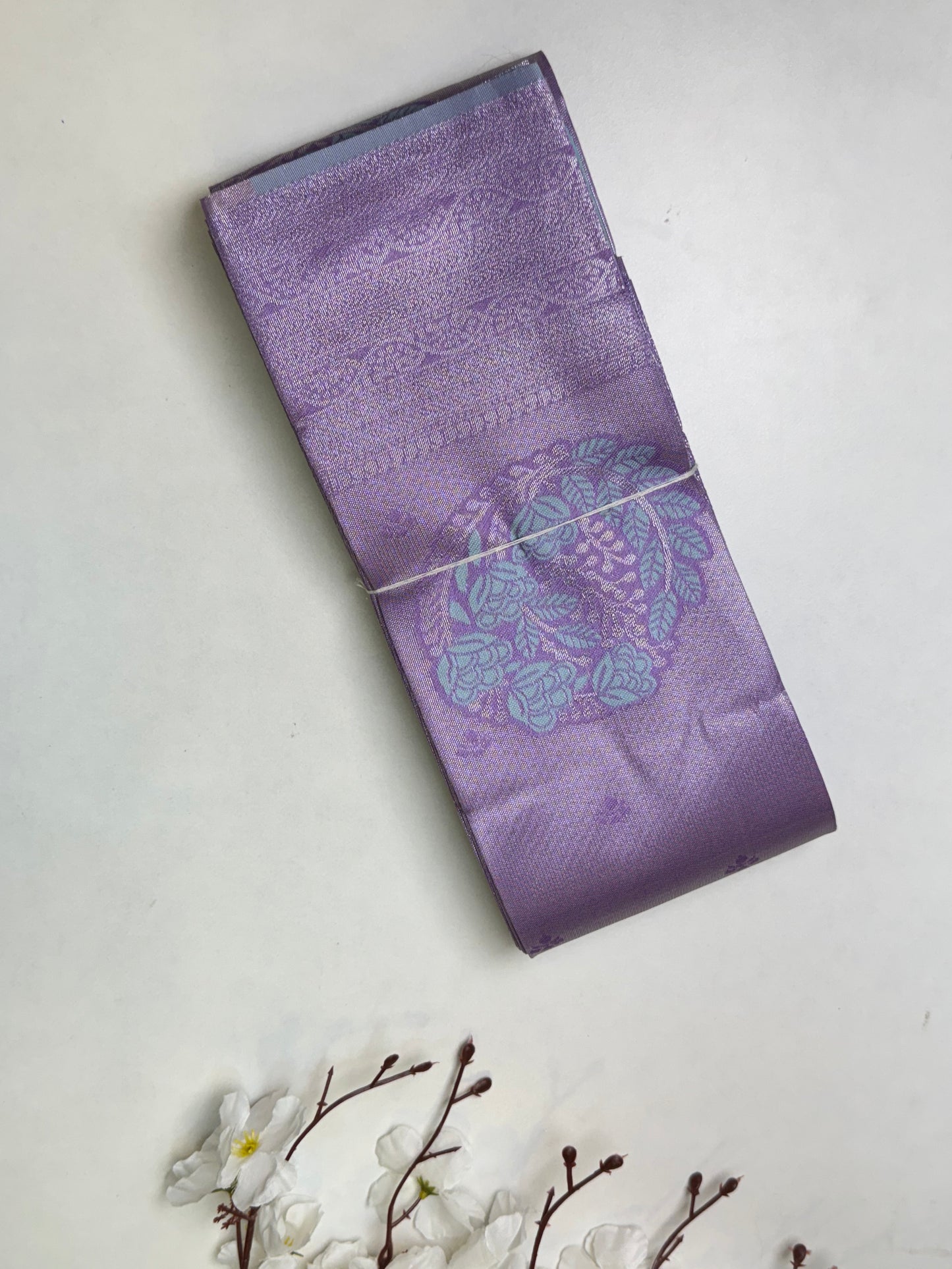 Lavendar Kanchi Tissue-Soft Silk Saree