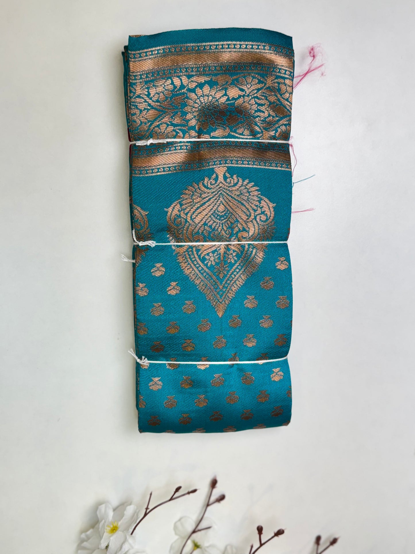 Blue Kanchi Semi Silk Saree