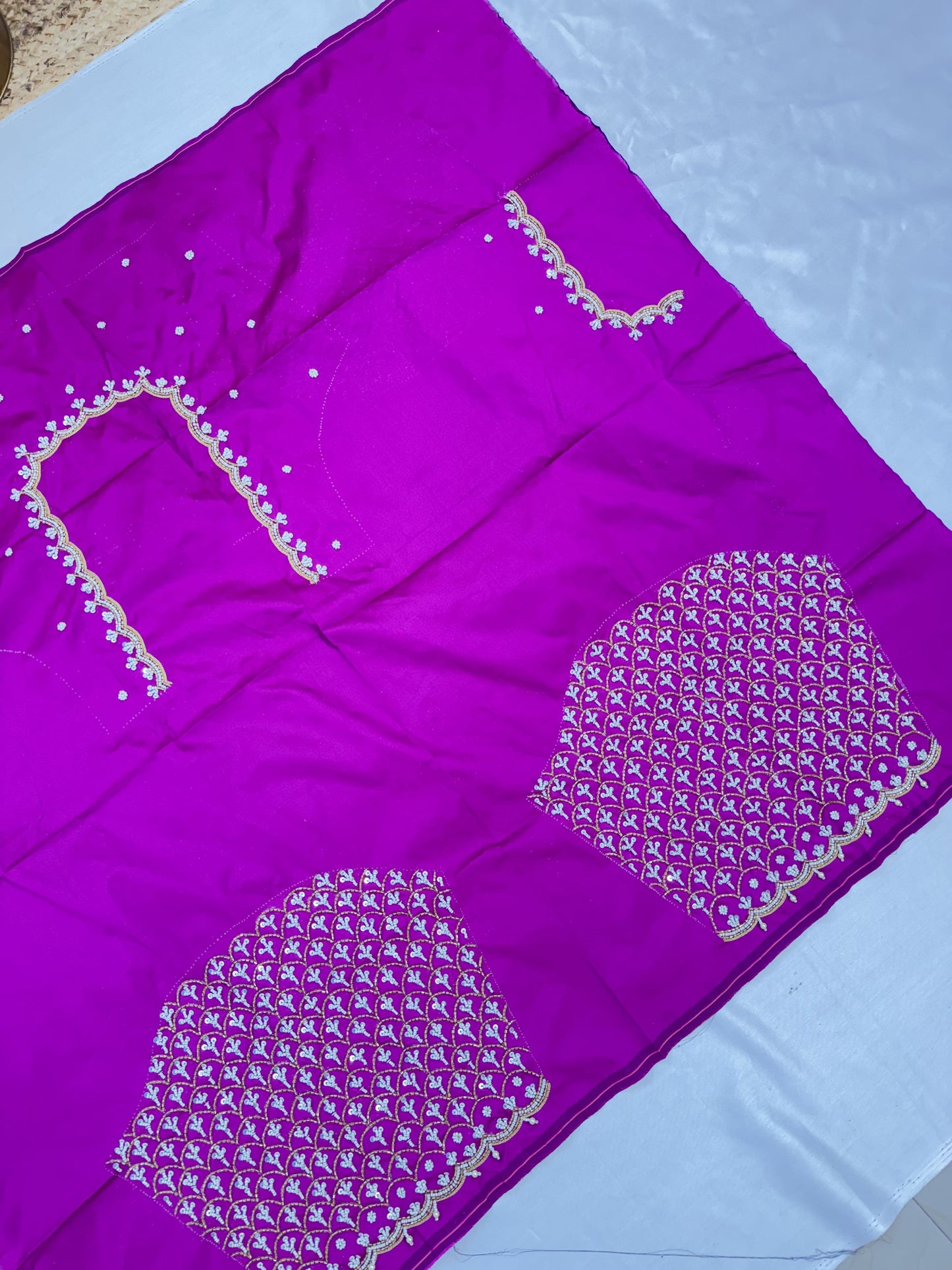 Purple Hand Work Blouse