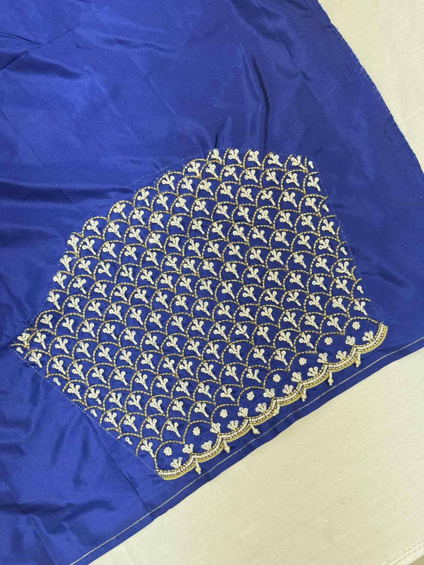 Blue Hand Work Blouse