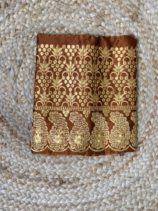 Light Brown Machine Work Blouse