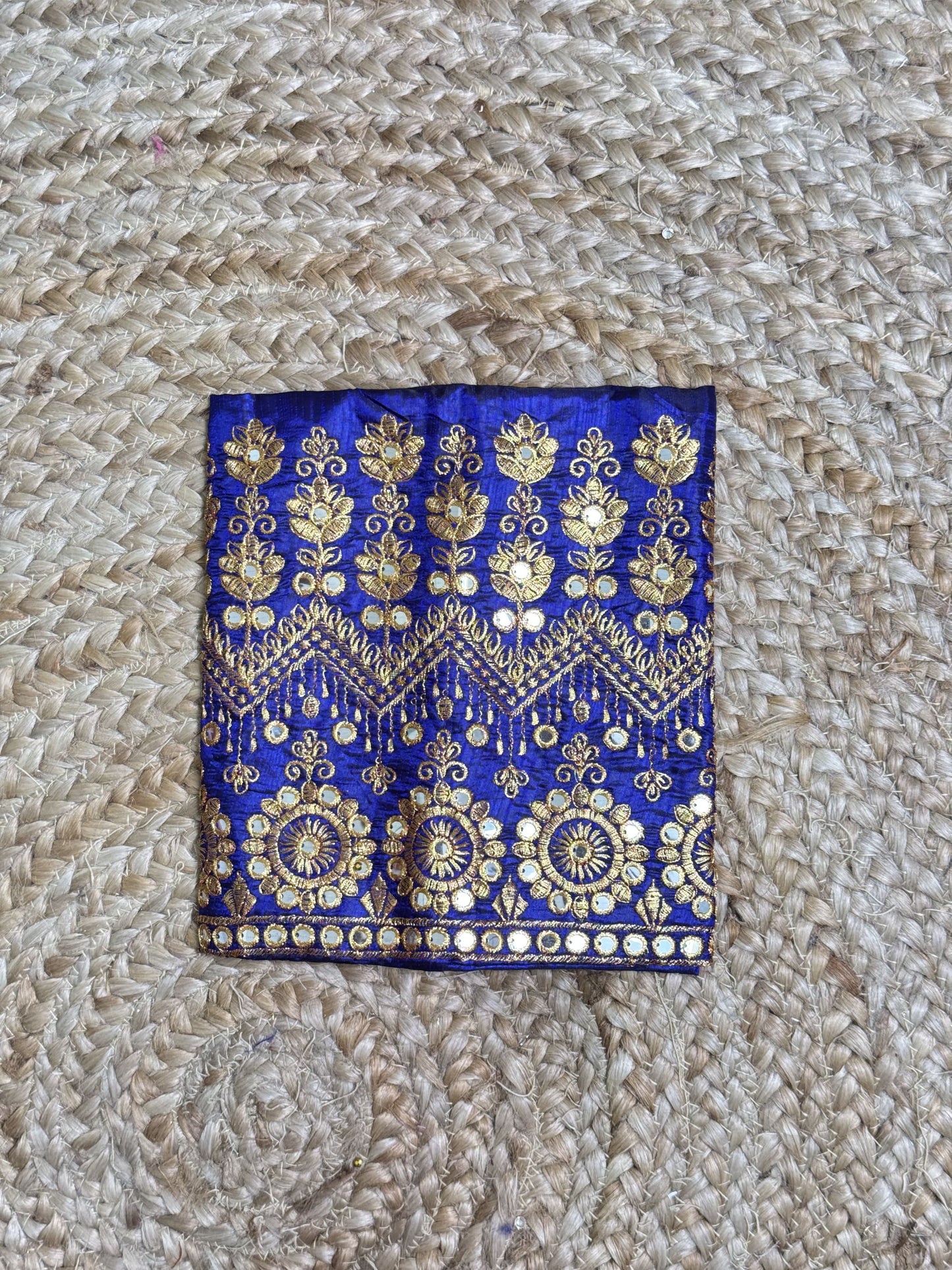 Navi Blue Machine Work Blouse