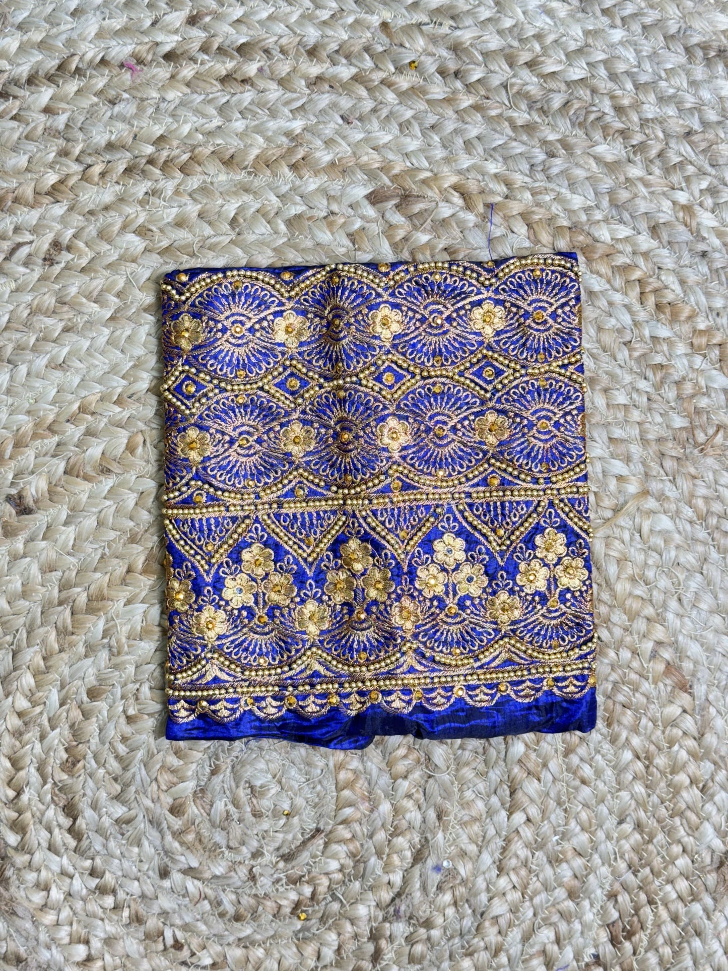Navi Blue Machine Work Blouse