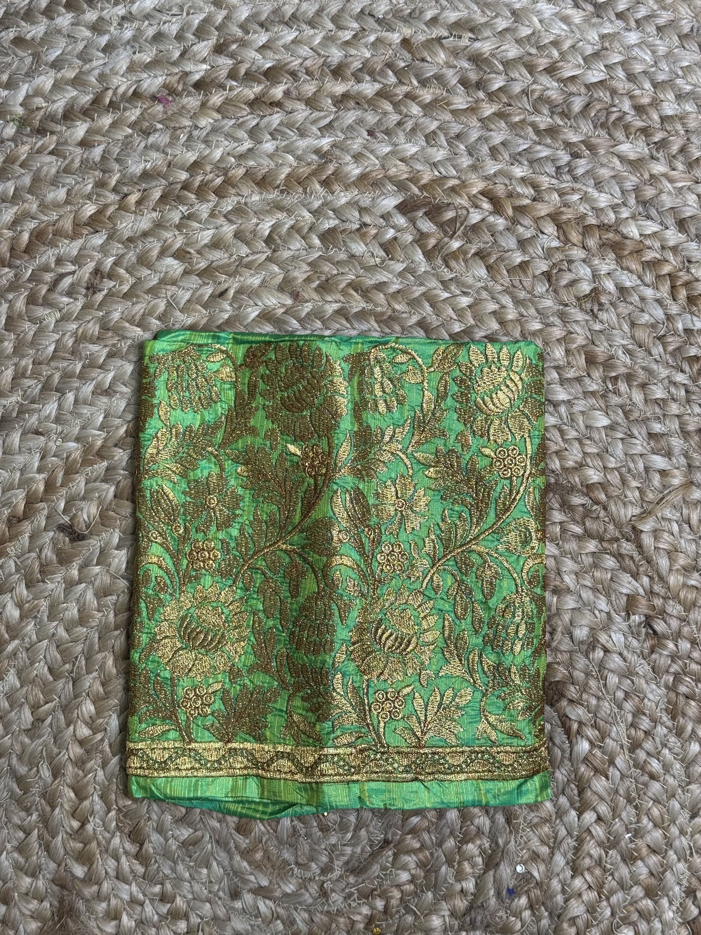 Light Green Machine Work Blouse