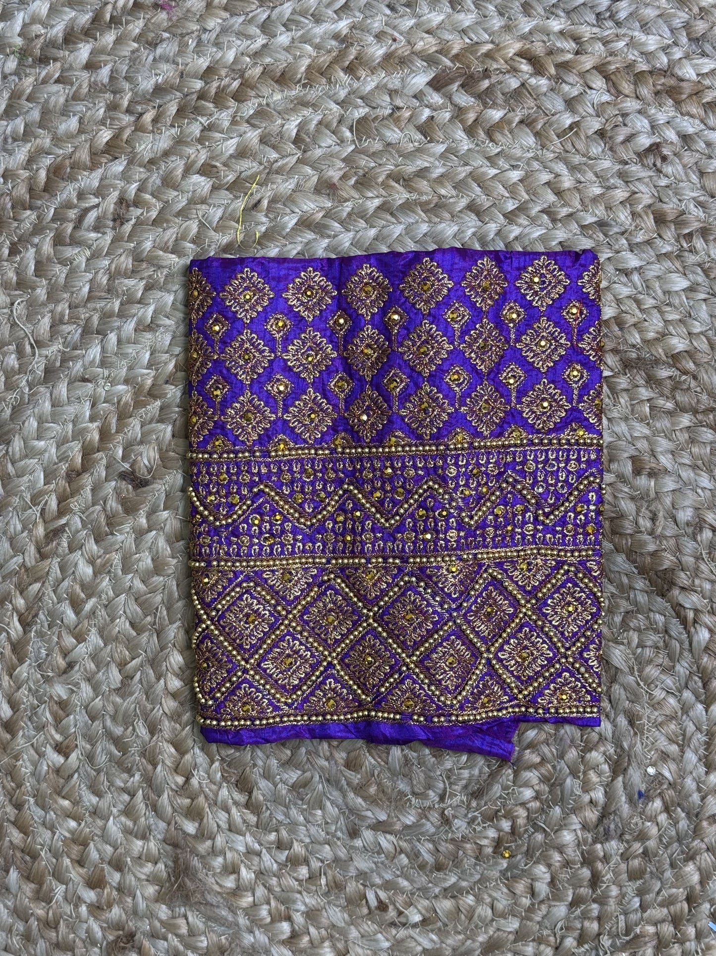Purple Machine Work Blouse