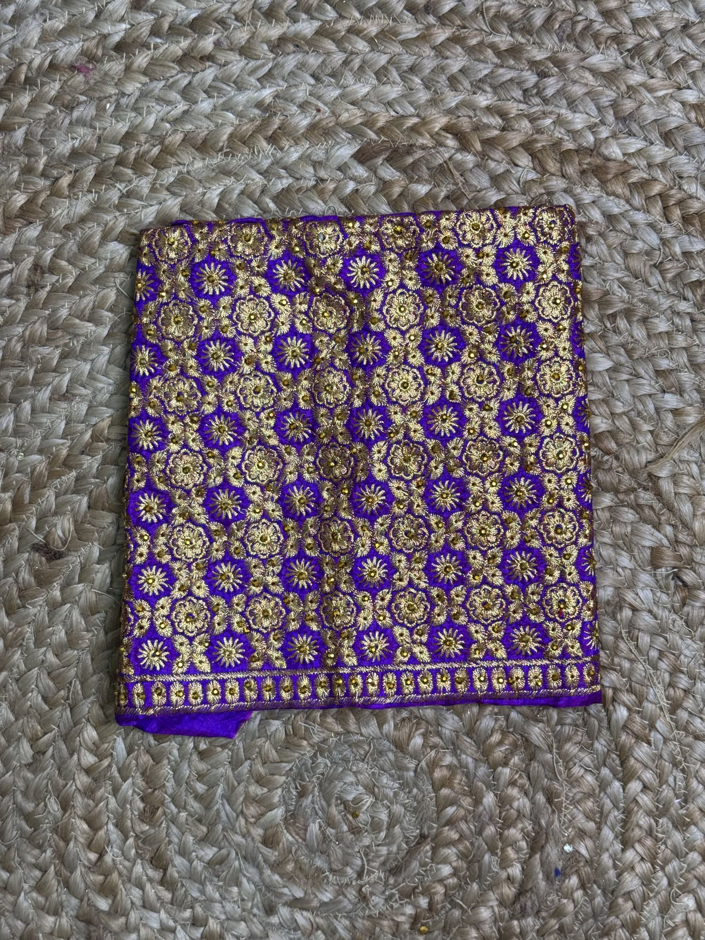 Purple Machine Work Blouse