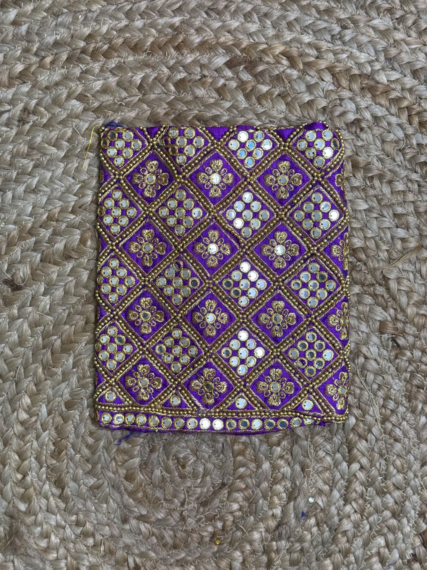 Purple Machine Work Blouse