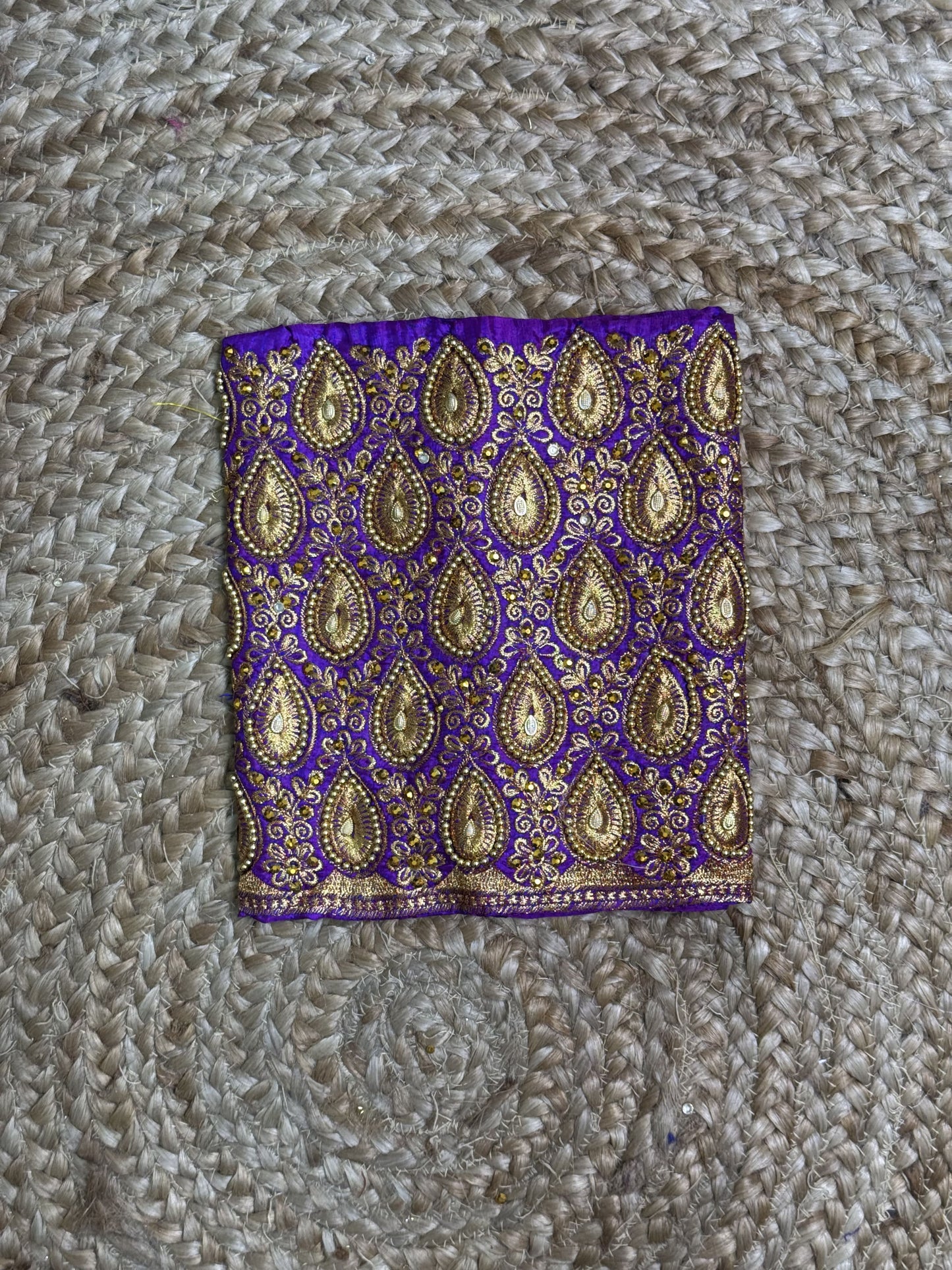 Purple Machine Work Blouse