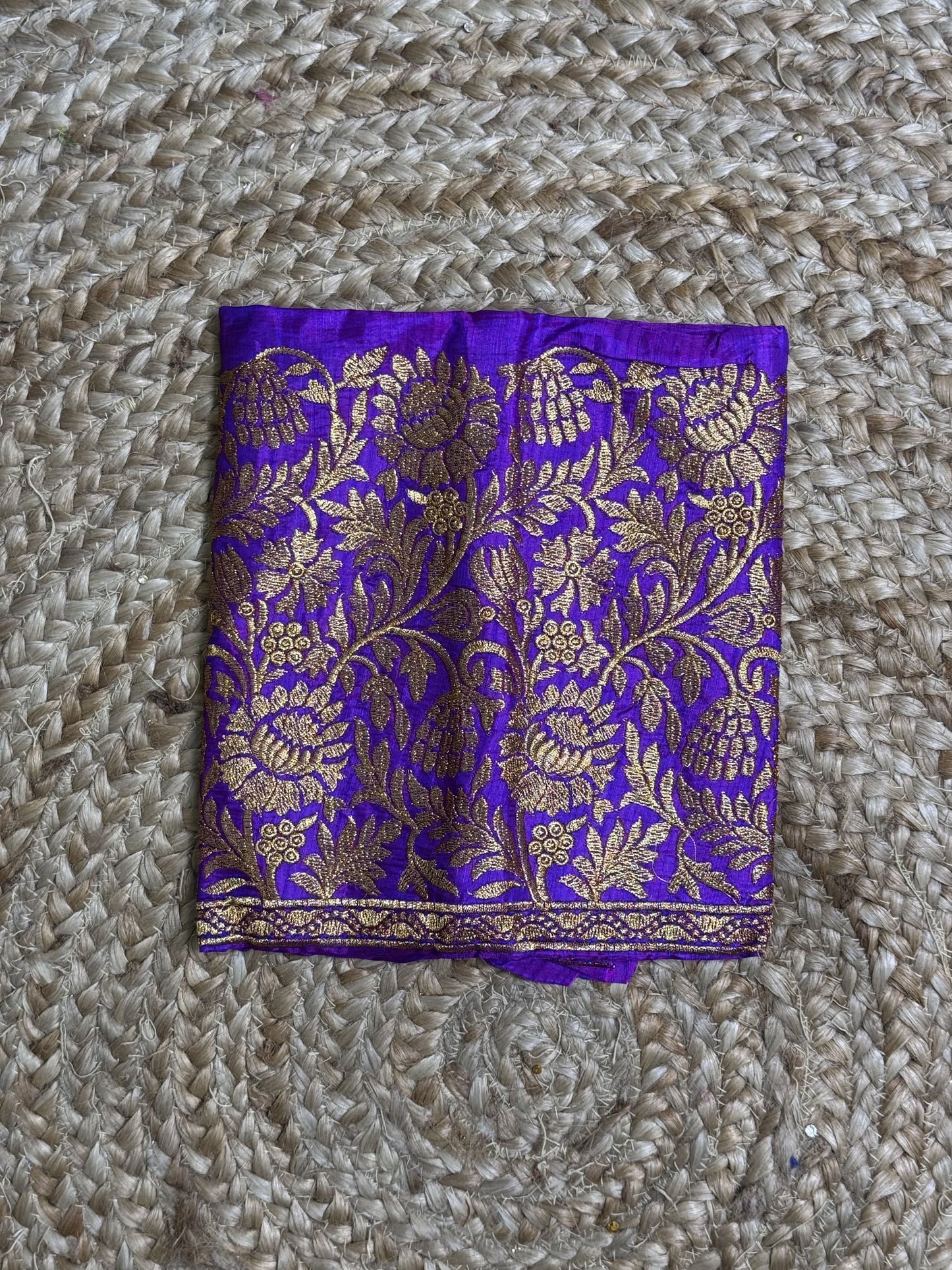 Purple Machine Work Blouse
