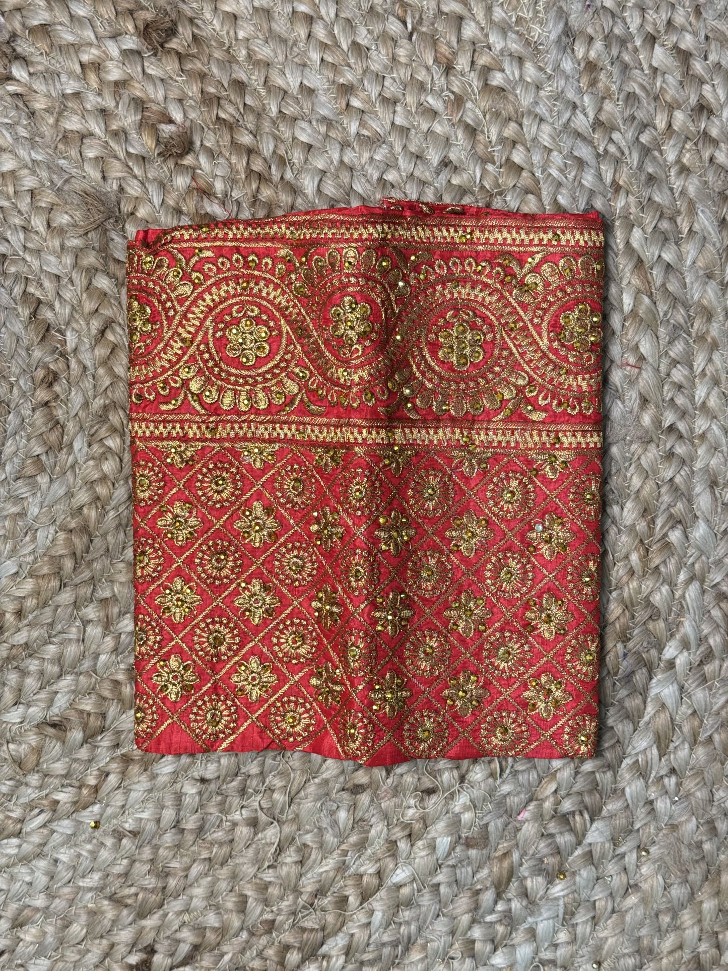 Red Machine Work Blouse