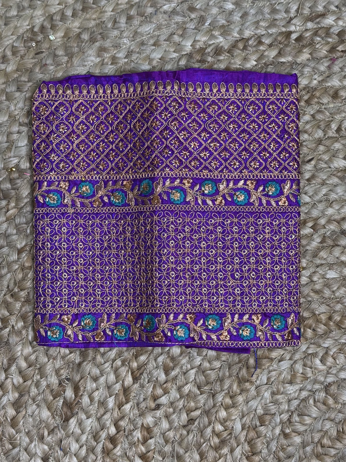 Purple Machine Work Blouse