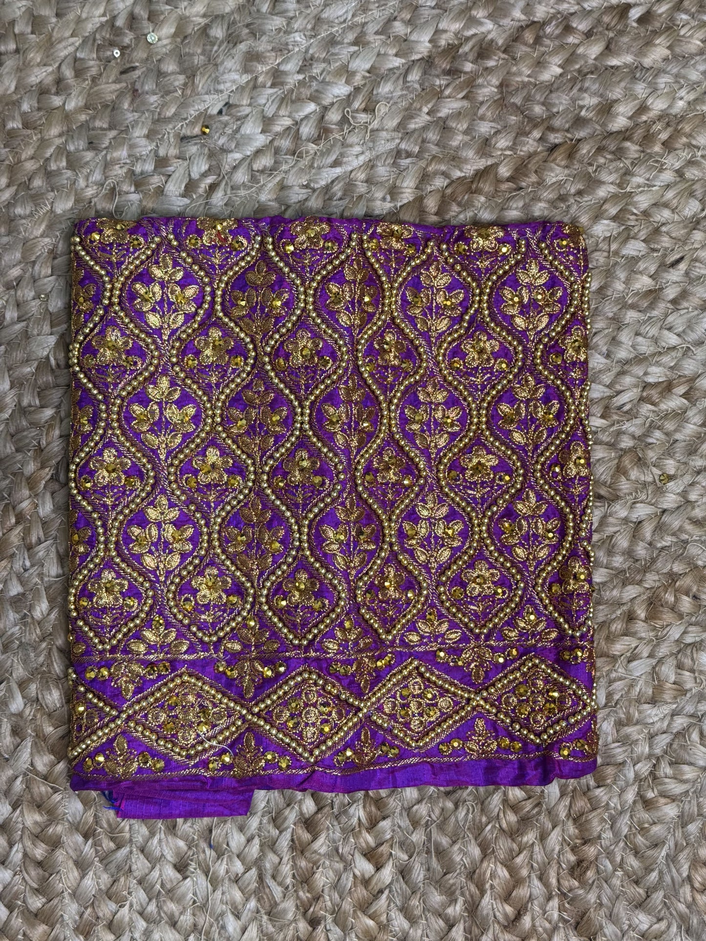 Purple Machine Work Blouse