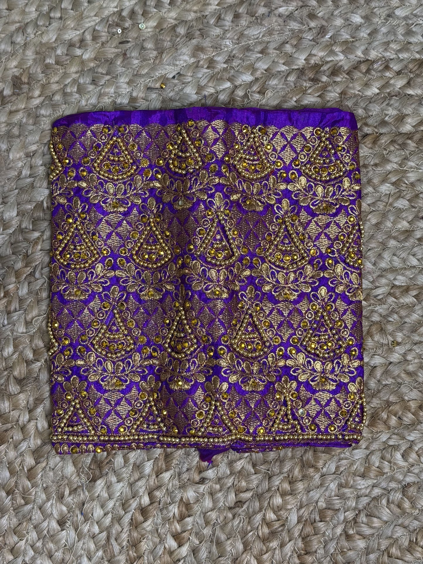 Purple Machine Work Blouse