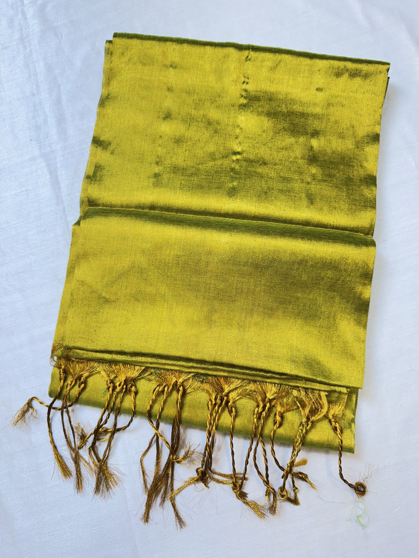Light Green Plain Tissue Saree
