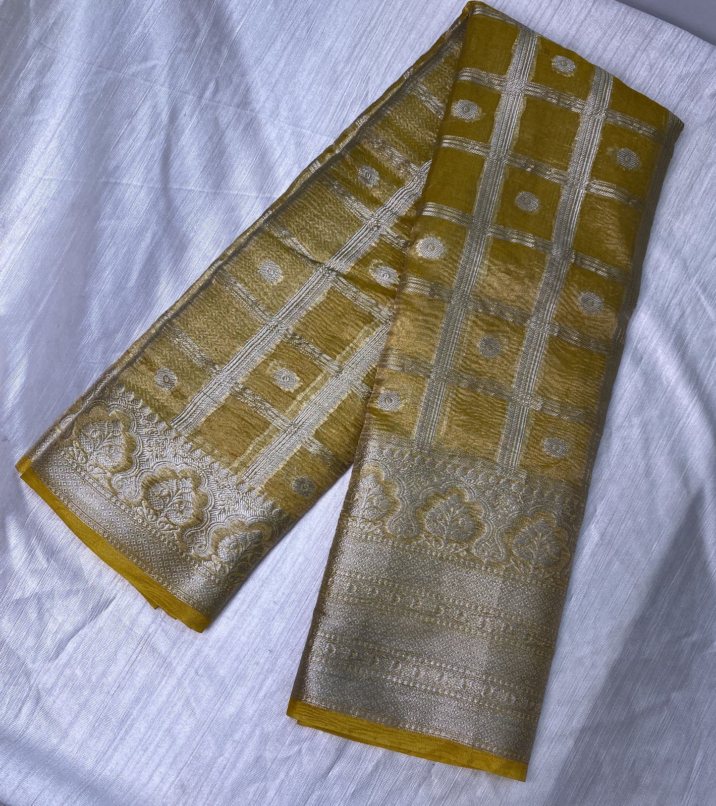 Yellow Tissue Saree