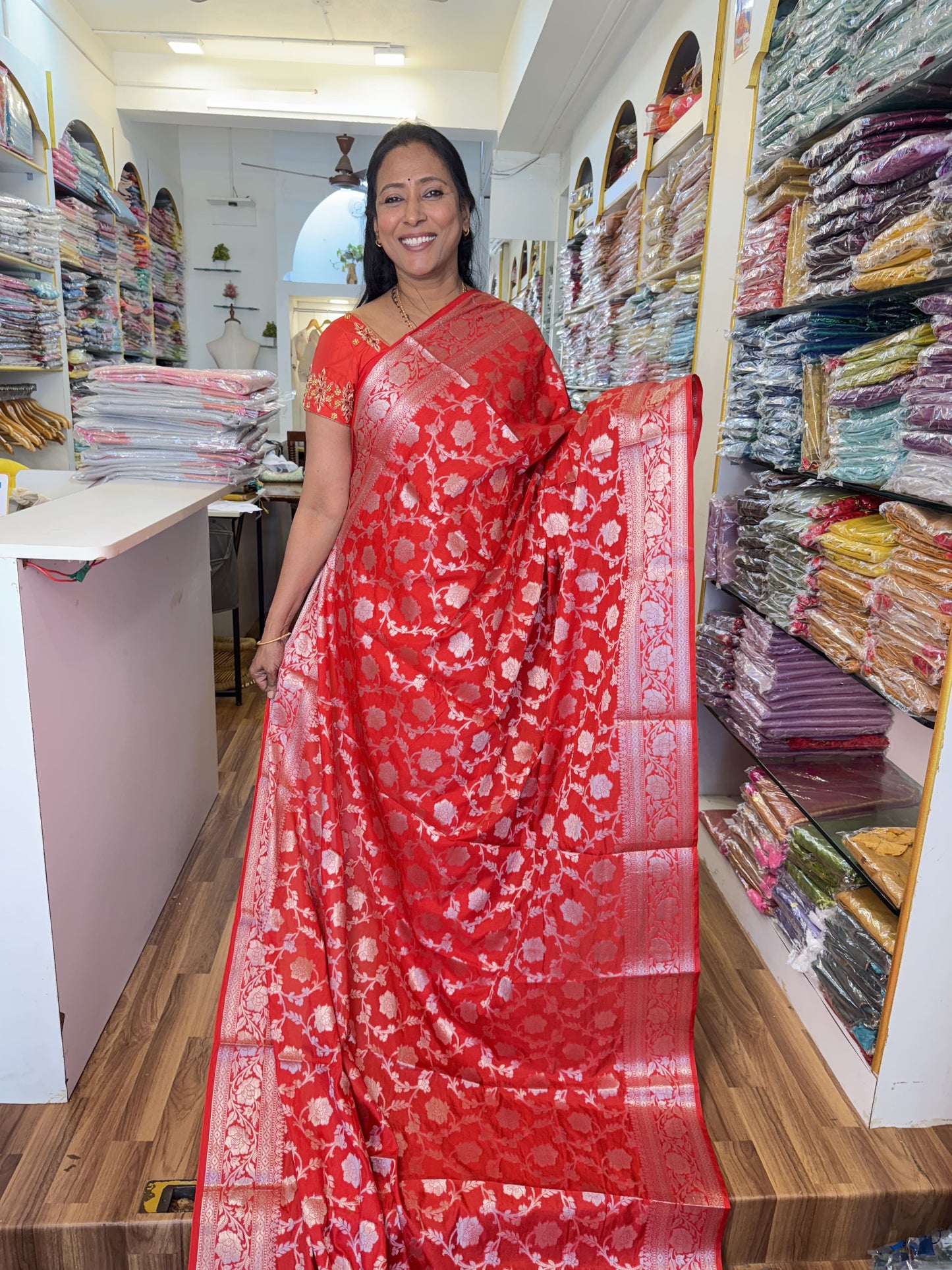 Red Warm Silk Saree