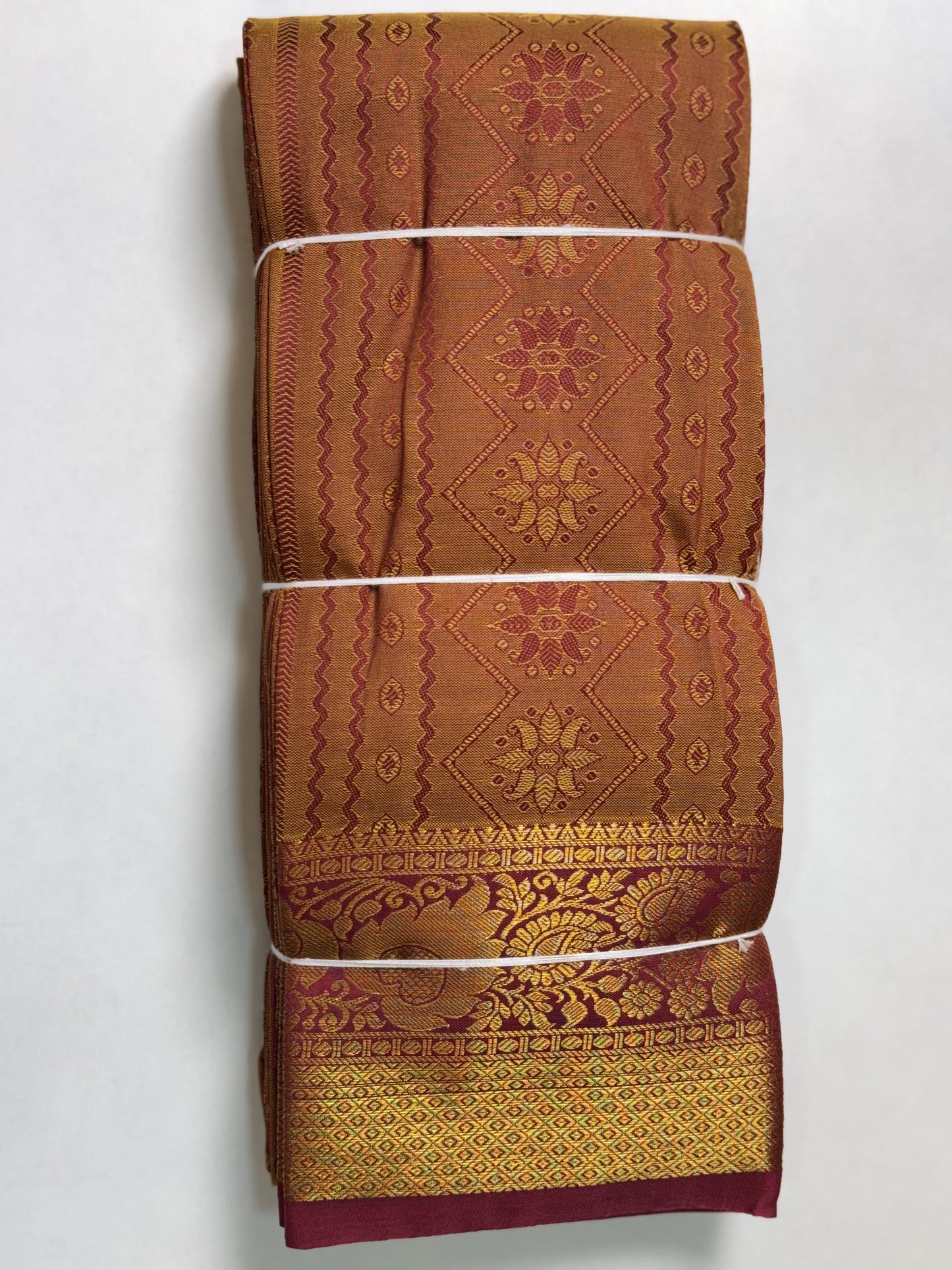 Brown Semi Silk Saree
