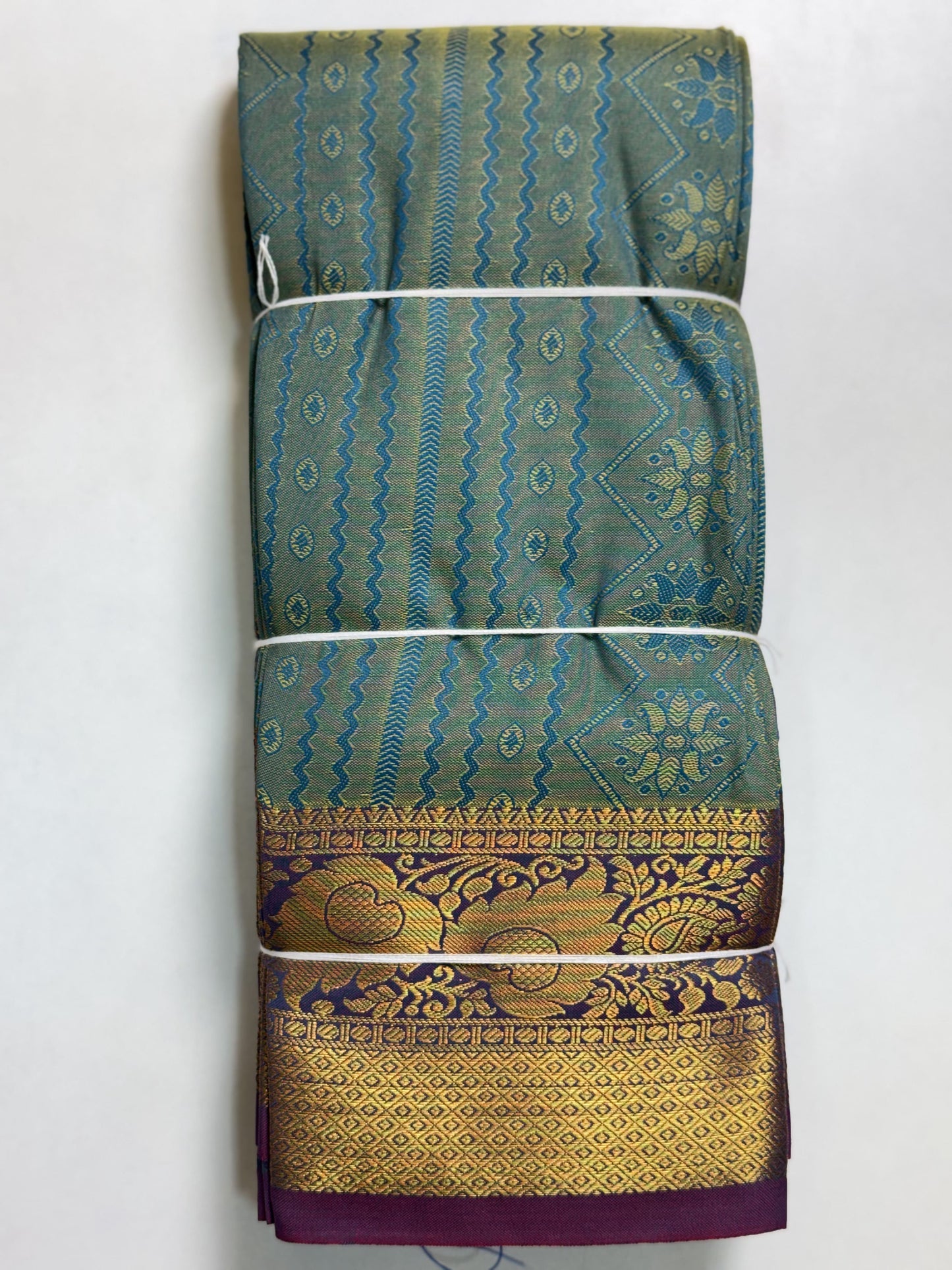 RamaGreen Semi Silk Saree