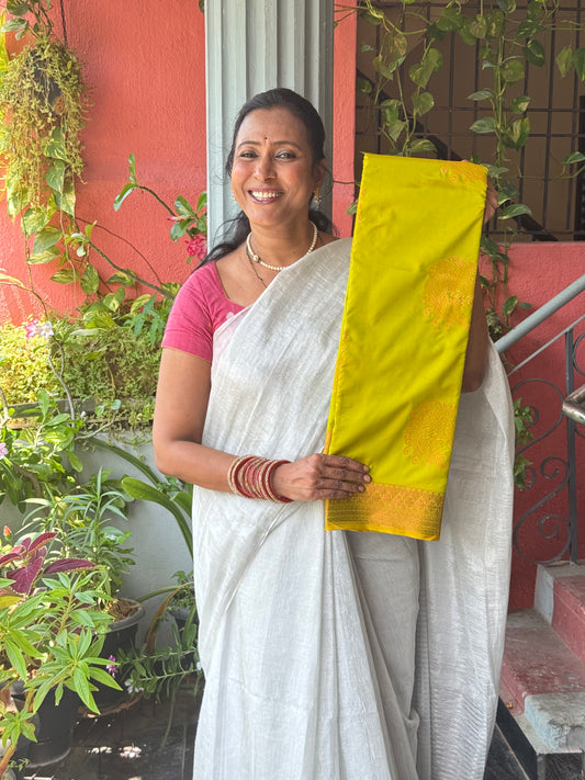 Light Green Soft Silk Saree