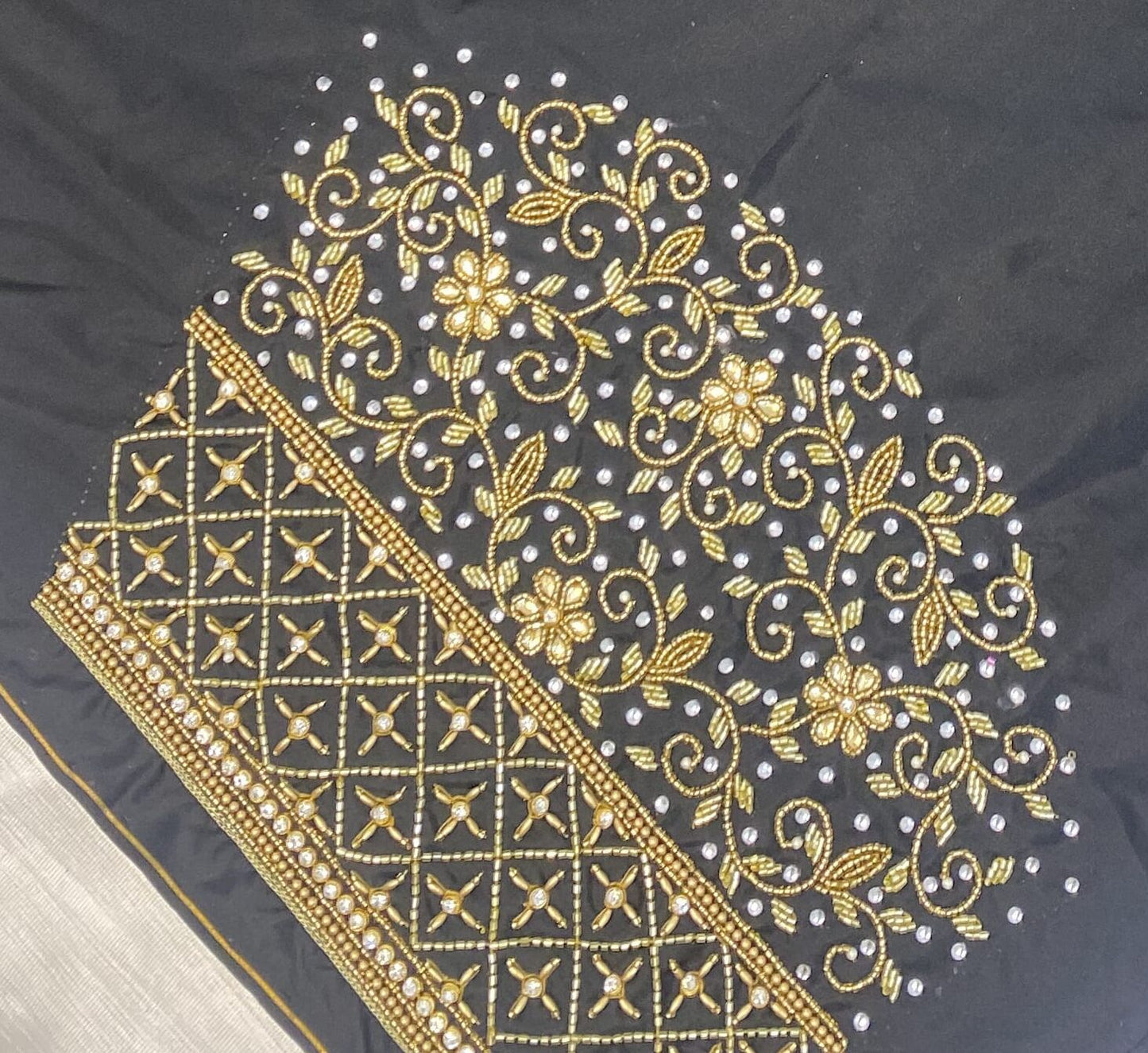 Black Hand Work Blouse
