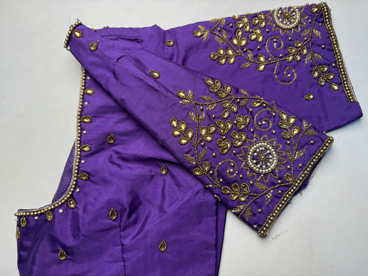 Purple Ready to Wear Blouse
