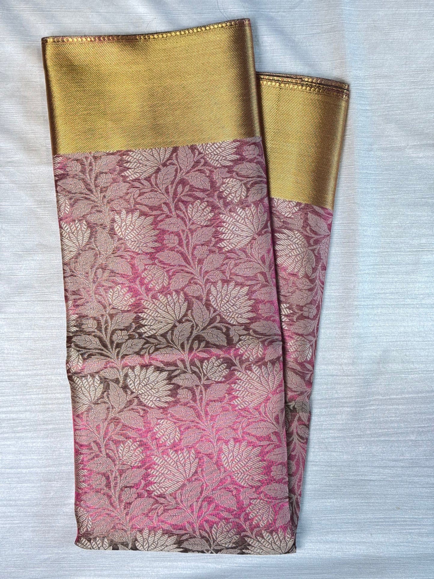 Pink Tissue Saree