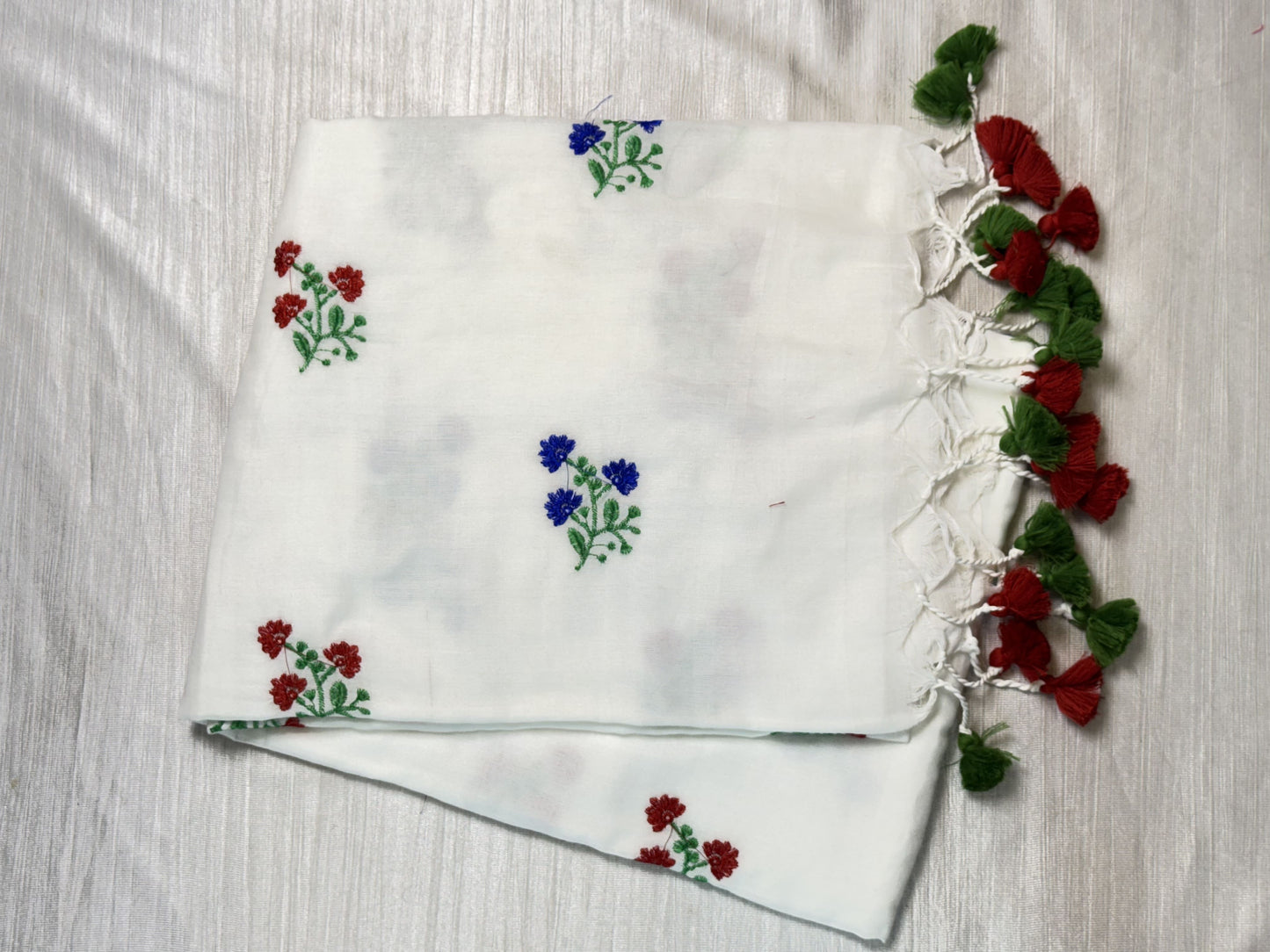 White Cotton Saree