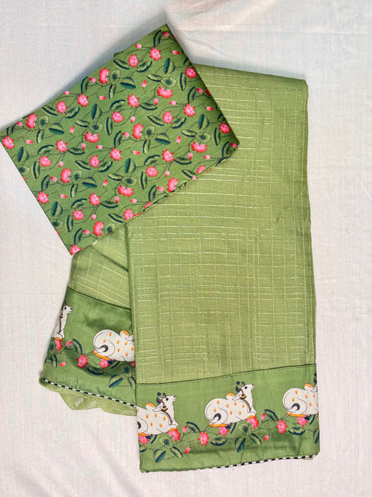 Light Green Georgette Saree