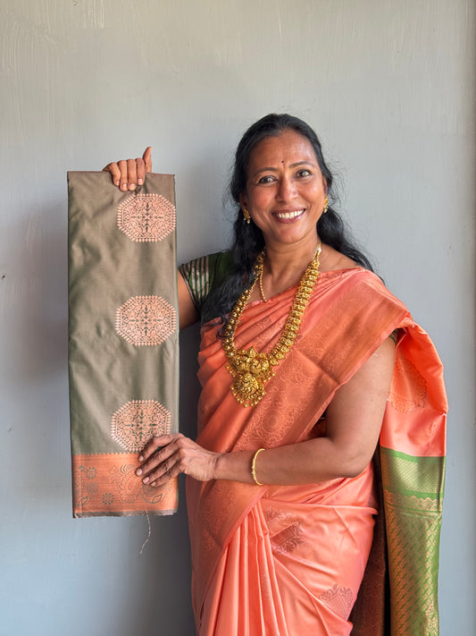 Light Grey Soft Silk Saree