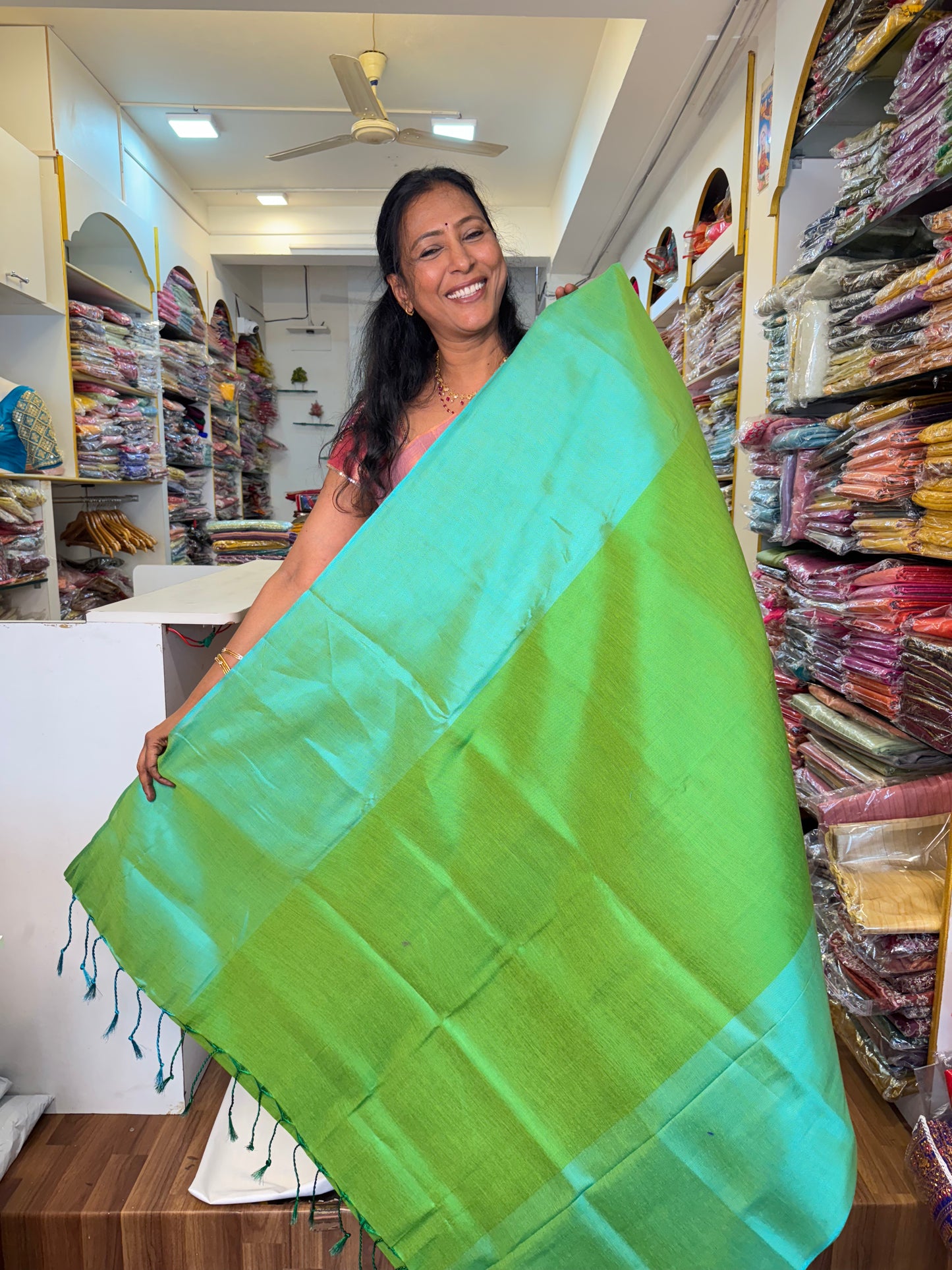 Light Green Tissue Poly Silk