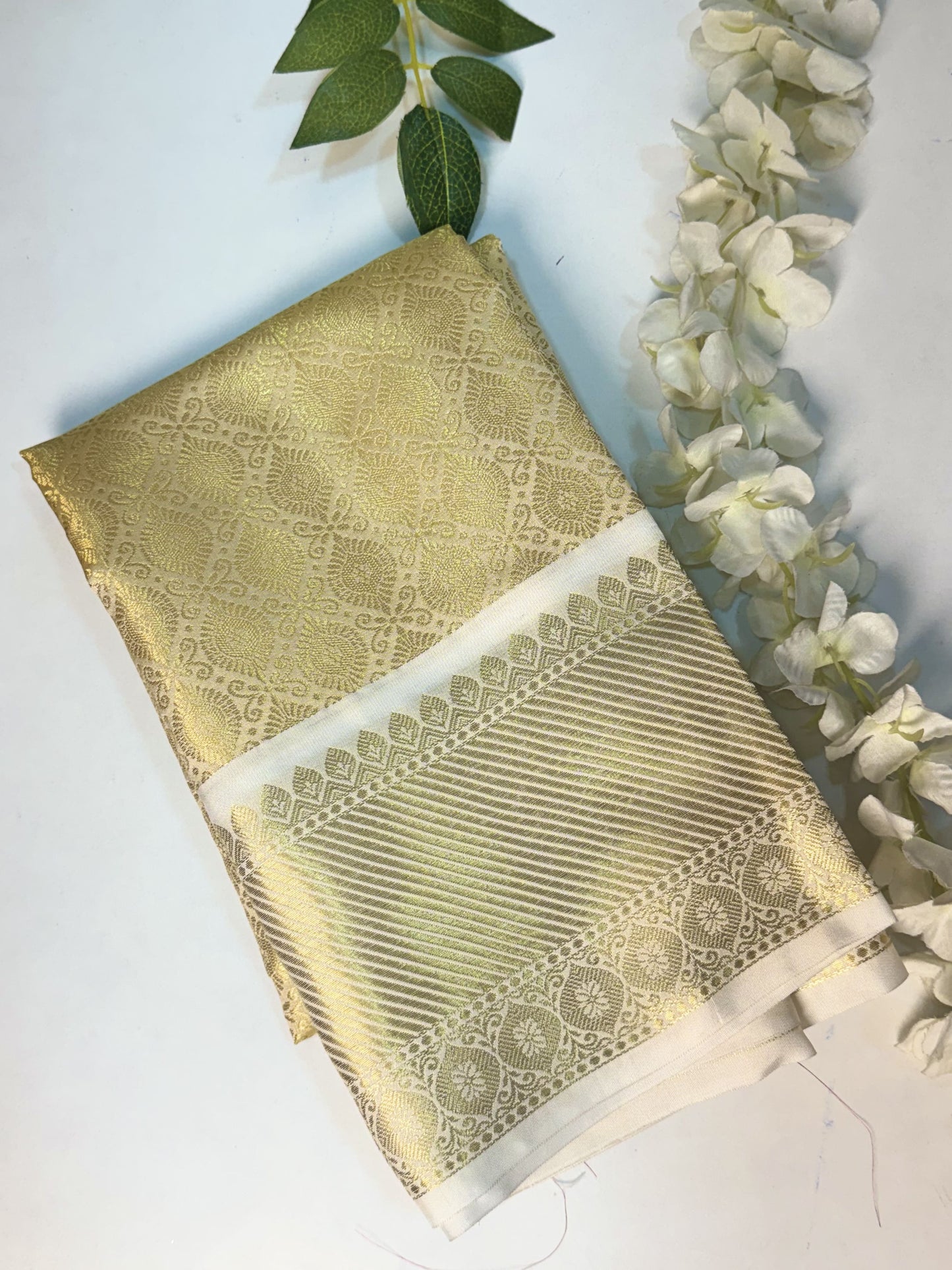 Light Gold Banarasi Silk Blouse