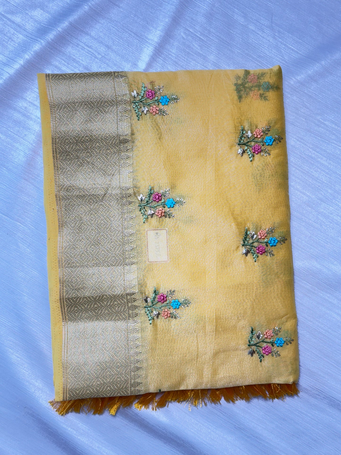 Light Yellow Cotton Saree