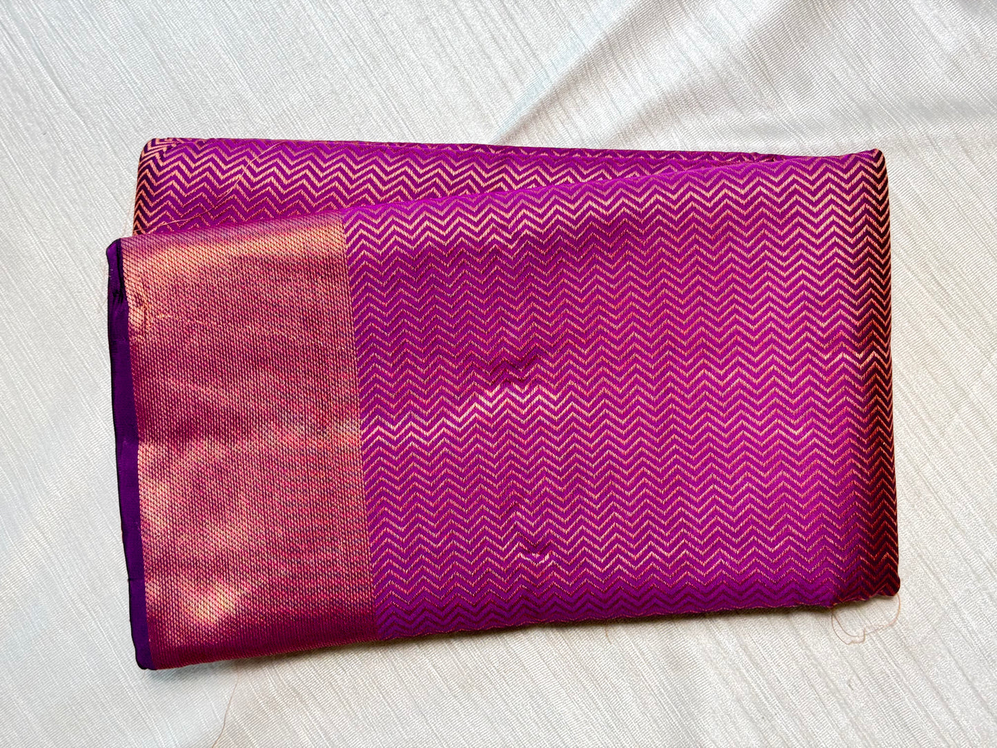 Purple Semi Tusser Saree