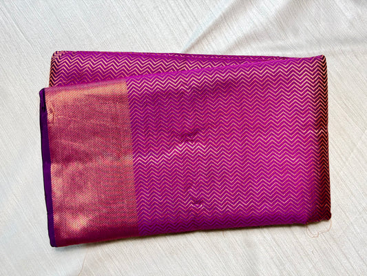 Purple Semi Tusser Saree