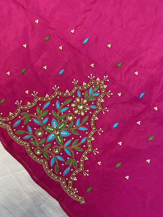 Pink Hand Work Blouse