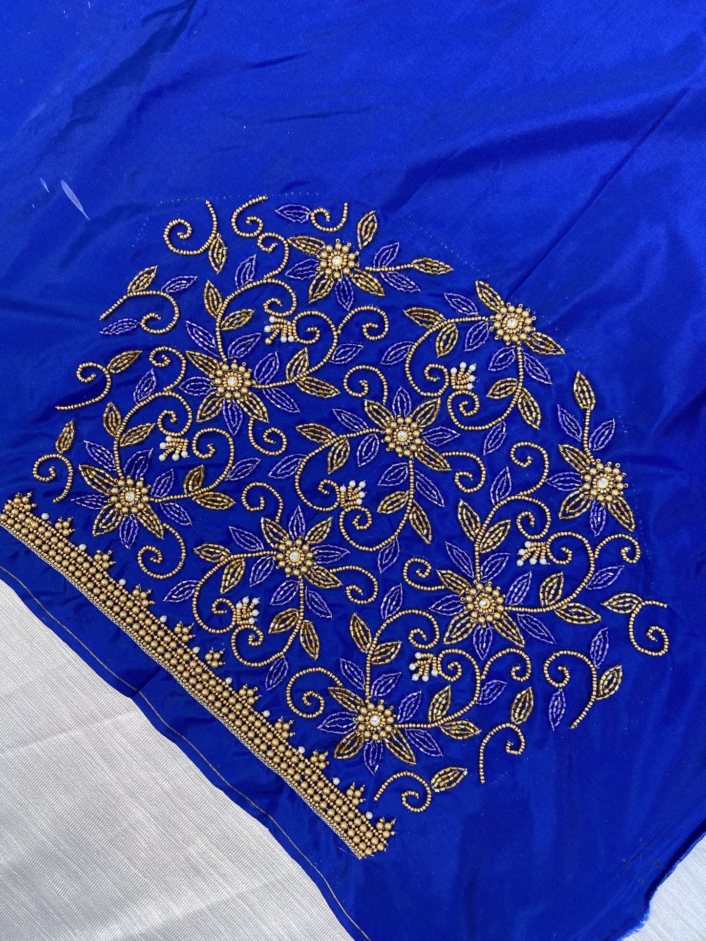 Blue Hand Work Blouse