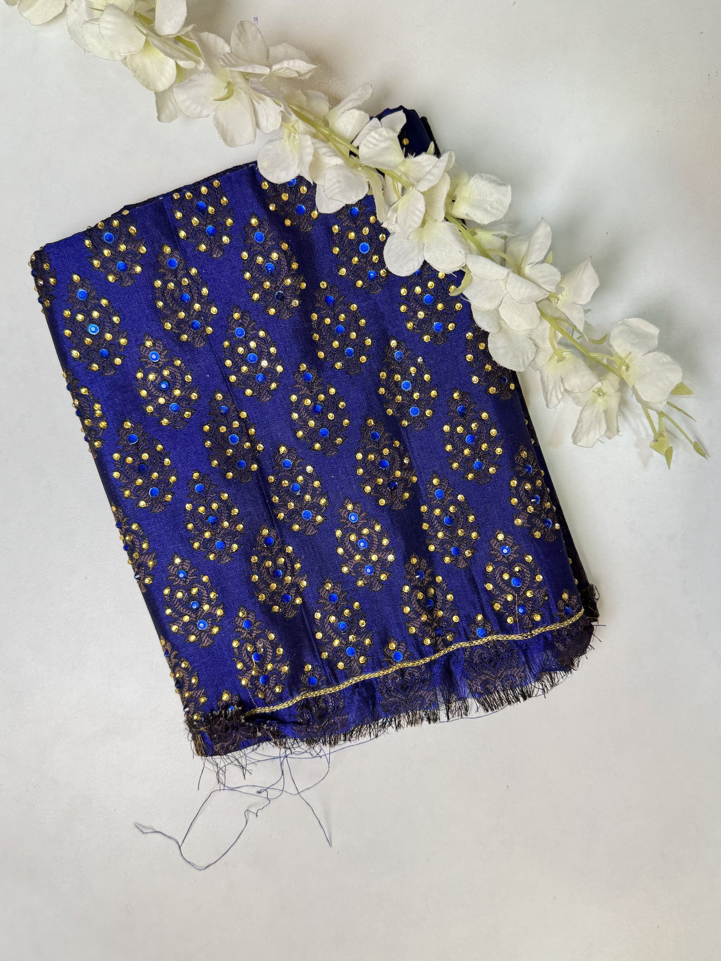 Navy Blue Blouse Material