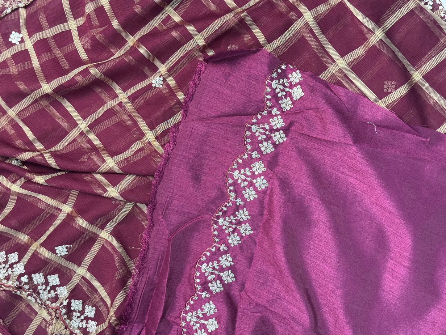 Purple Designer Saree