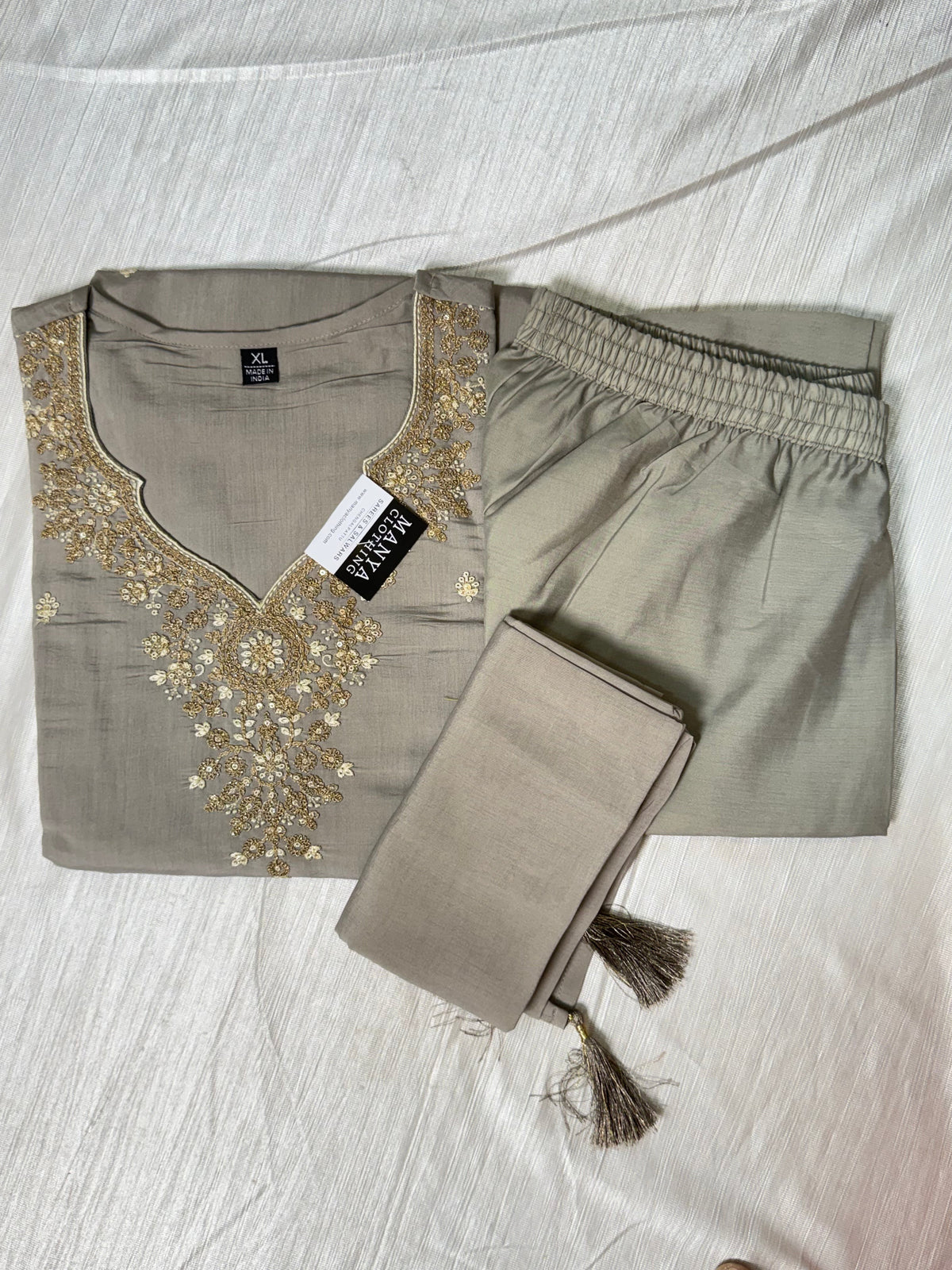 Grey Kurti Set