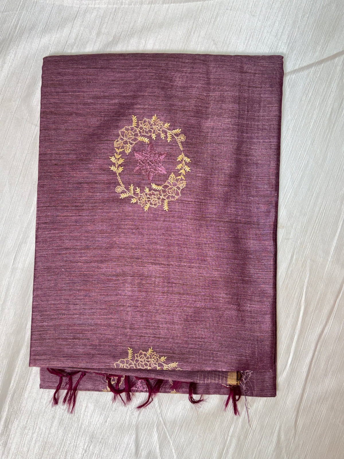 Purple Mauve Cotton Saree