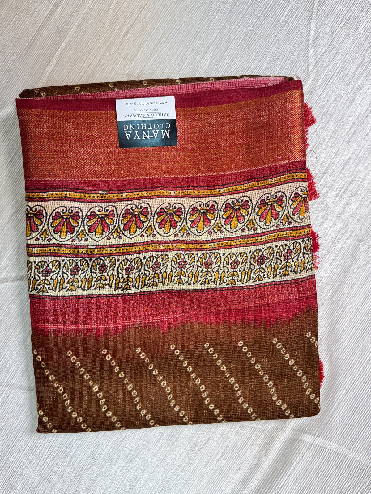 Mustard yellow Kota Cotton Saree